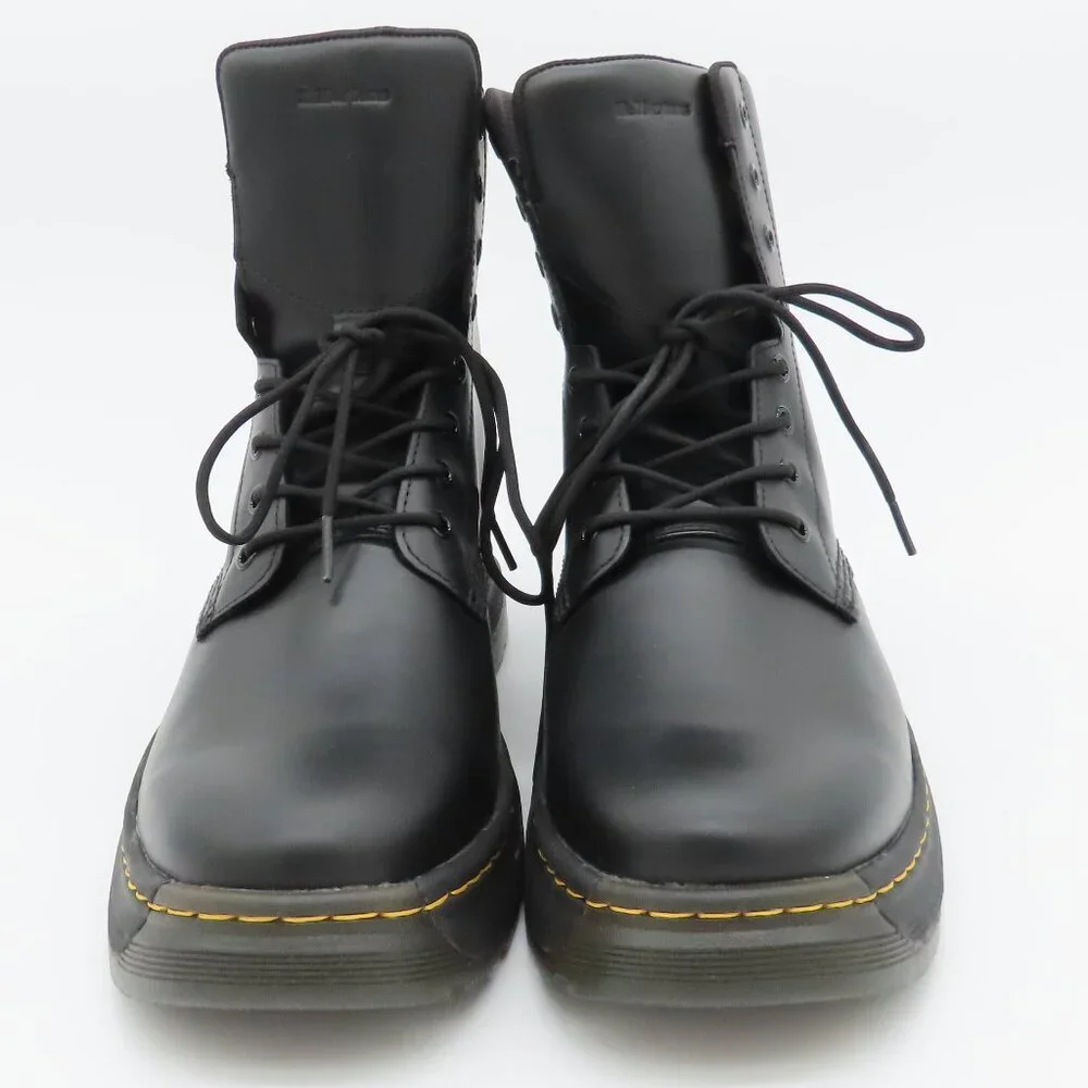 Dr. Martens Crewson Black Leather Lace-up Boots 31222001 - Mens Size 13 - Picture 1 of 9
